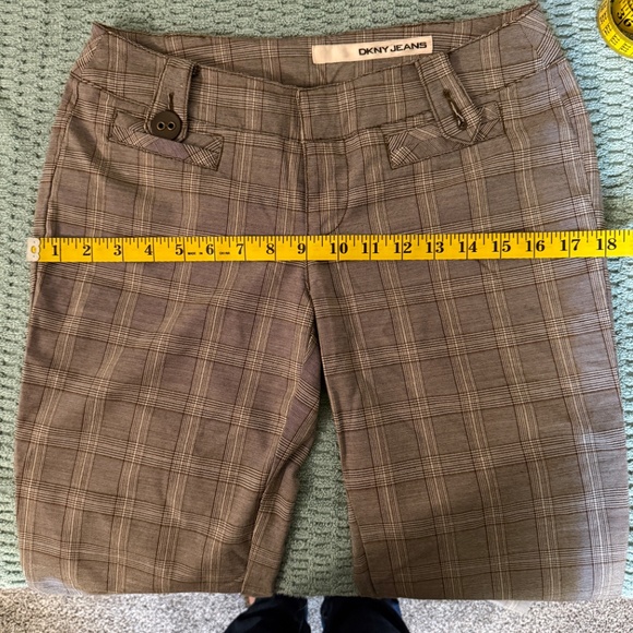 DKNY Plaid Pants SZ 5 early 2000's - Picture 3 of 9